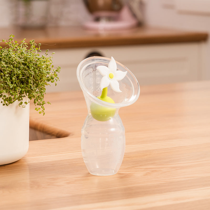 Gen 1. Recolector de leche con tapa de flor (100ml)